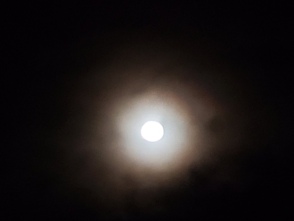 Full moon image during a dark night by Dr. Digital Philosophy 