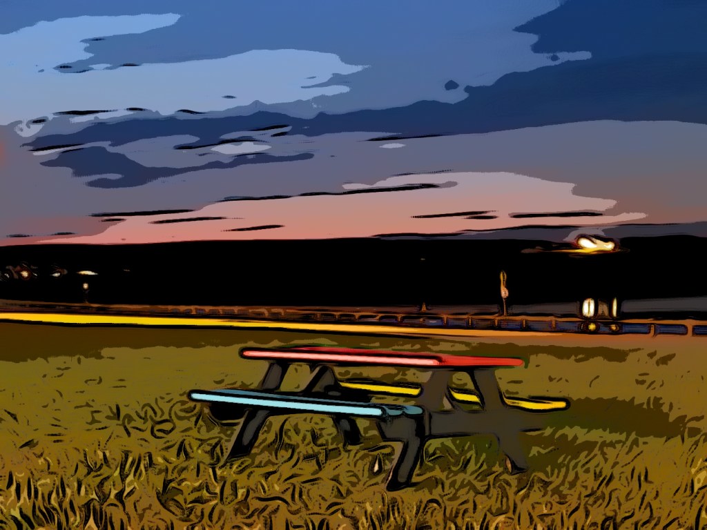 Night View of Port Aux Basques, Newfoundland and Labrador 