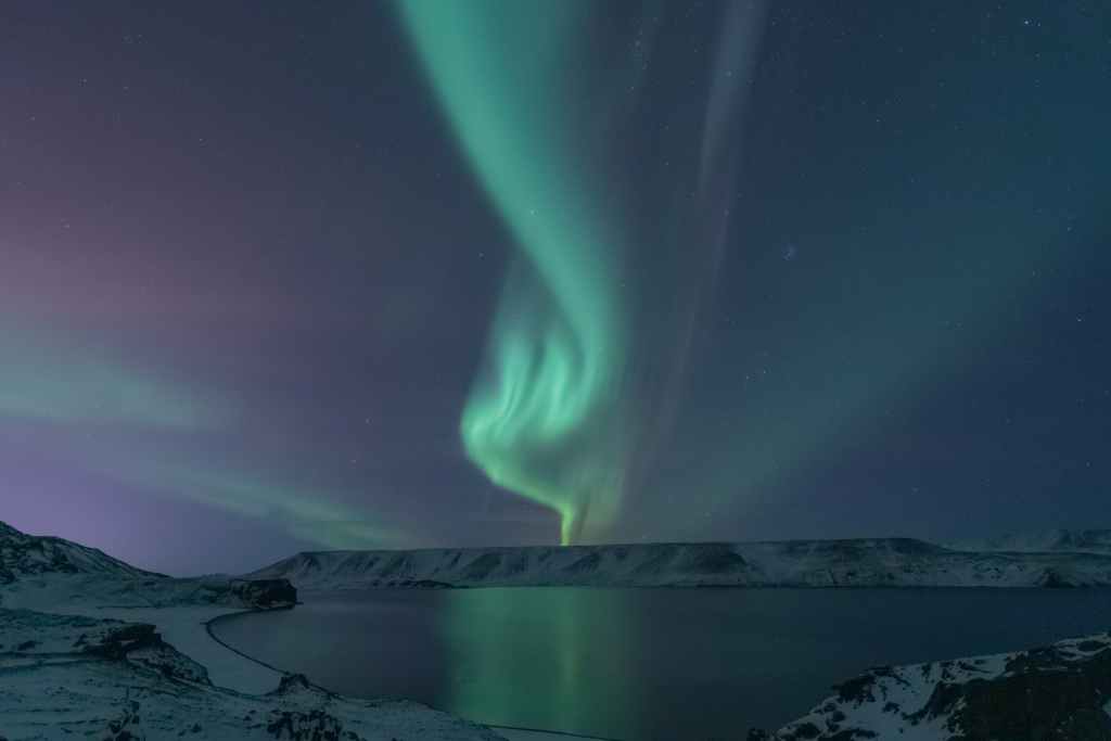 Northern Lights Auroa Artic stock photography image