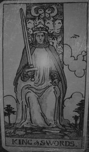 King of swords Tarot Card from Rider Waite Deck