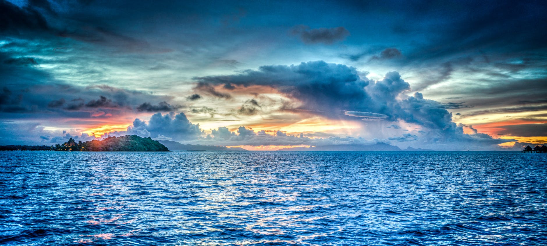 Wordpress Stock Photography of Ocean and Beautiful Sky During Sundown 
