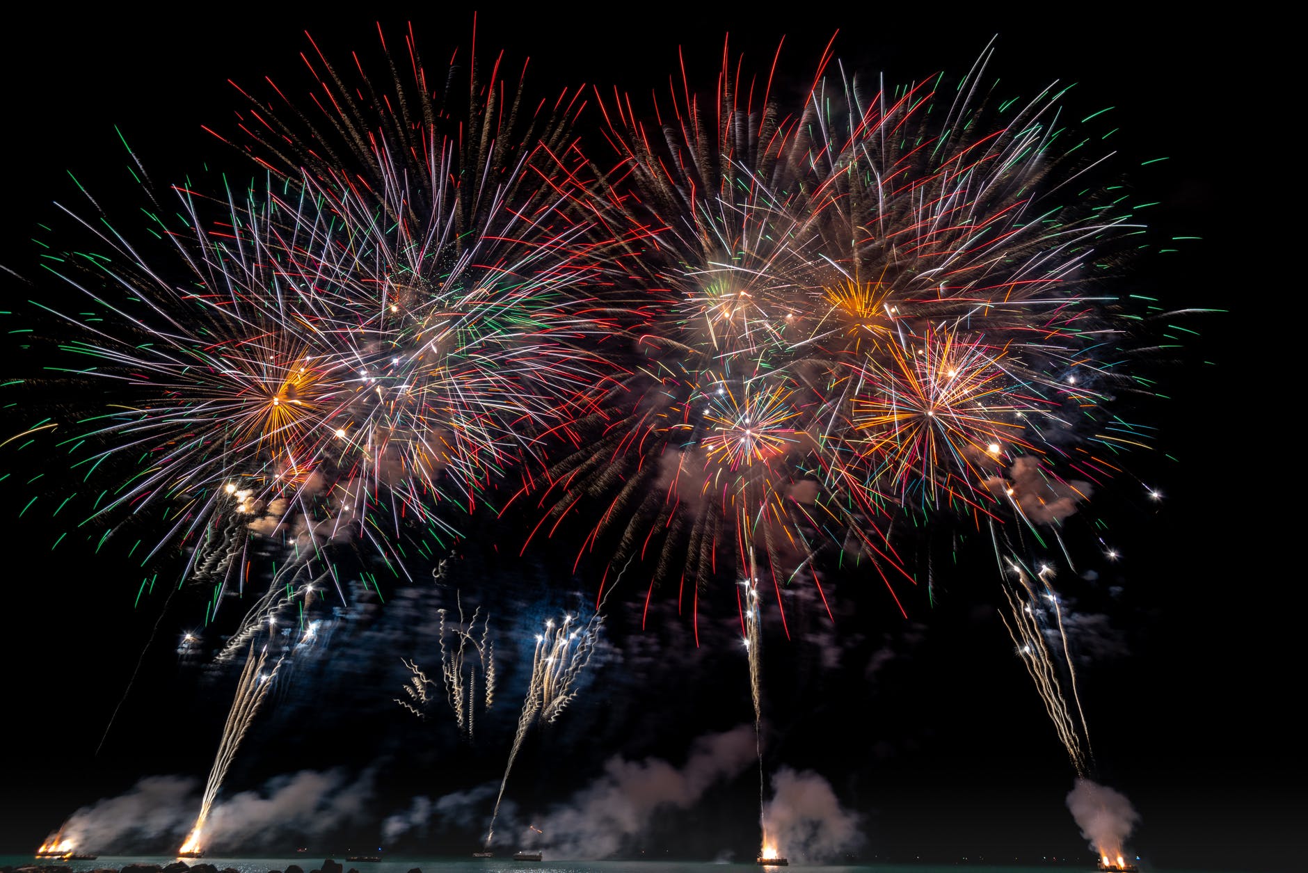 Fireworks in this stock photography 