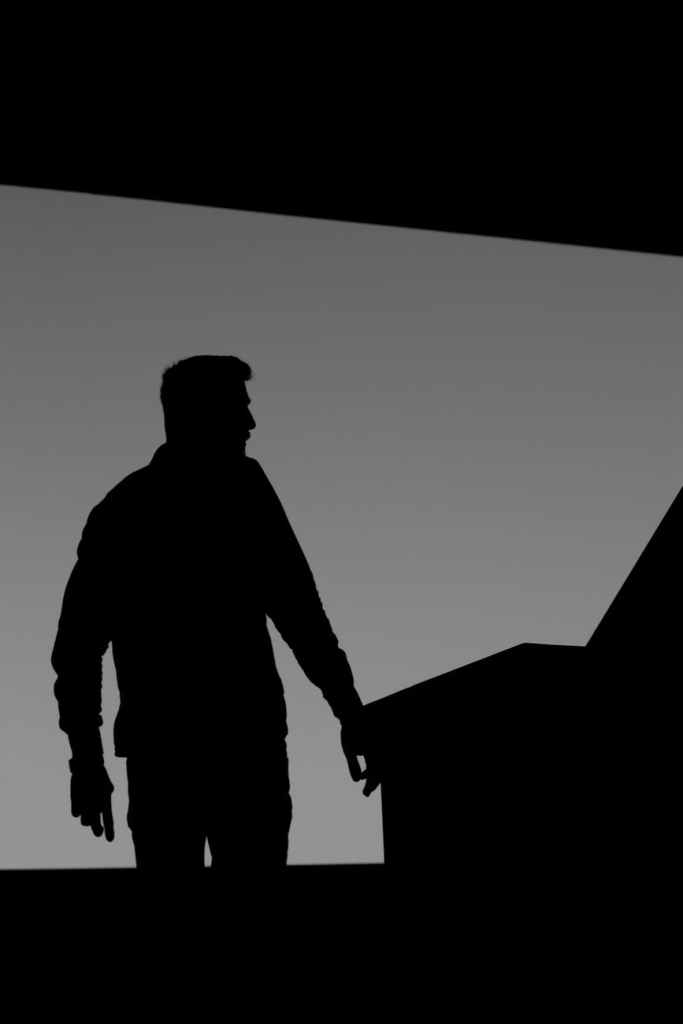 Silhouette Image Of Man In Black And White Stock Photography from WordPress Library