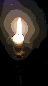 Candle image edited to a cartoon like effect Image is original and authentic 