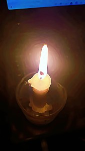 Candlelight Image Edited through a cartoon effect Original Photography by Dr. Digital Philosophy 