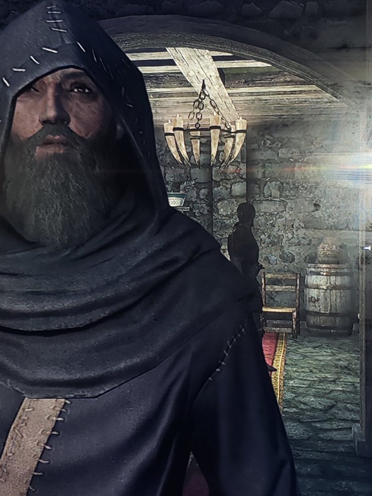 Skyrim game play on Xbox one featuring main character