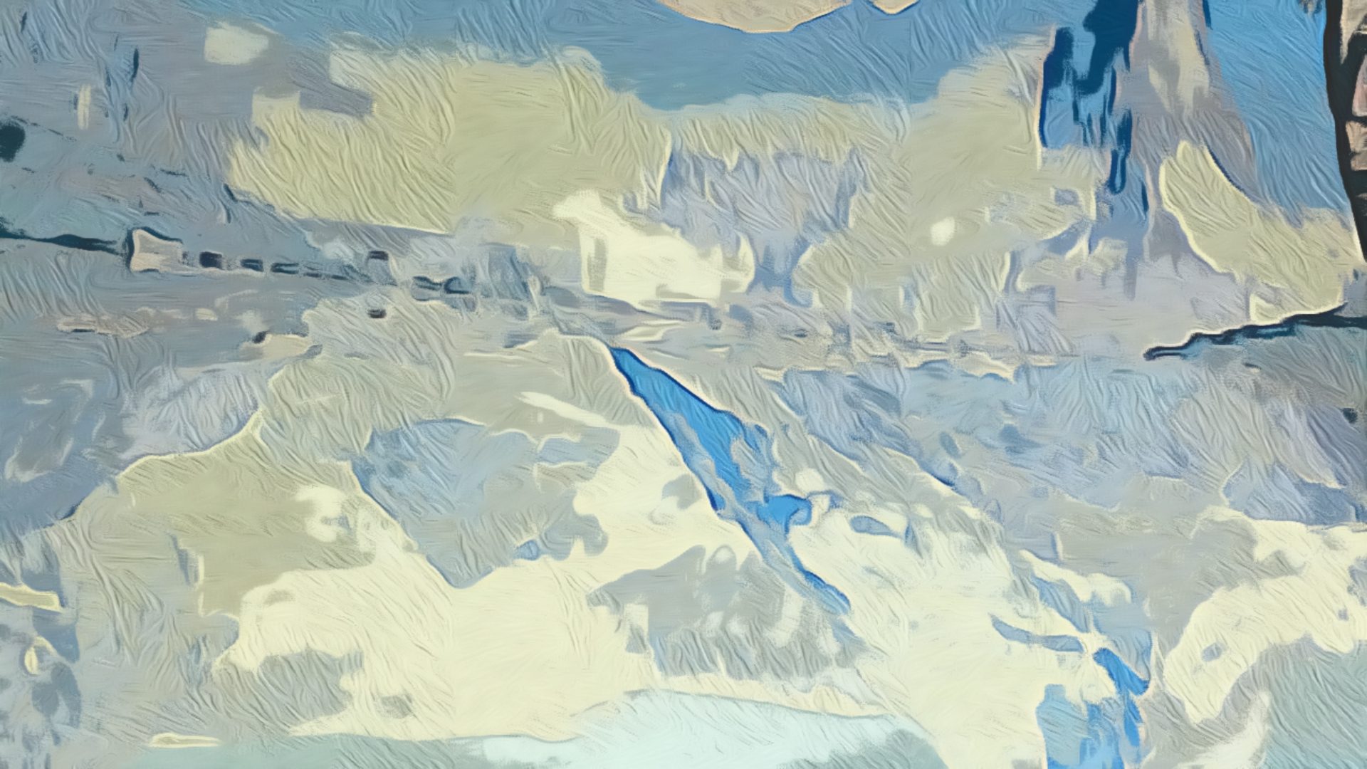 Edited photography of white and blue coloring. 