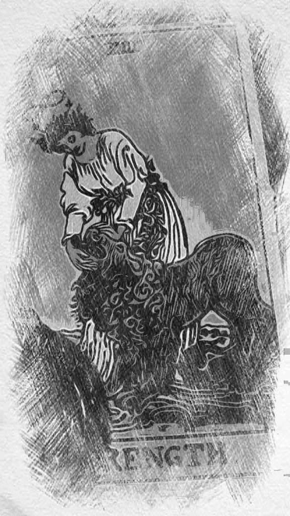 The Rider Waite Tarot Deck Card Strength of the major Arcana