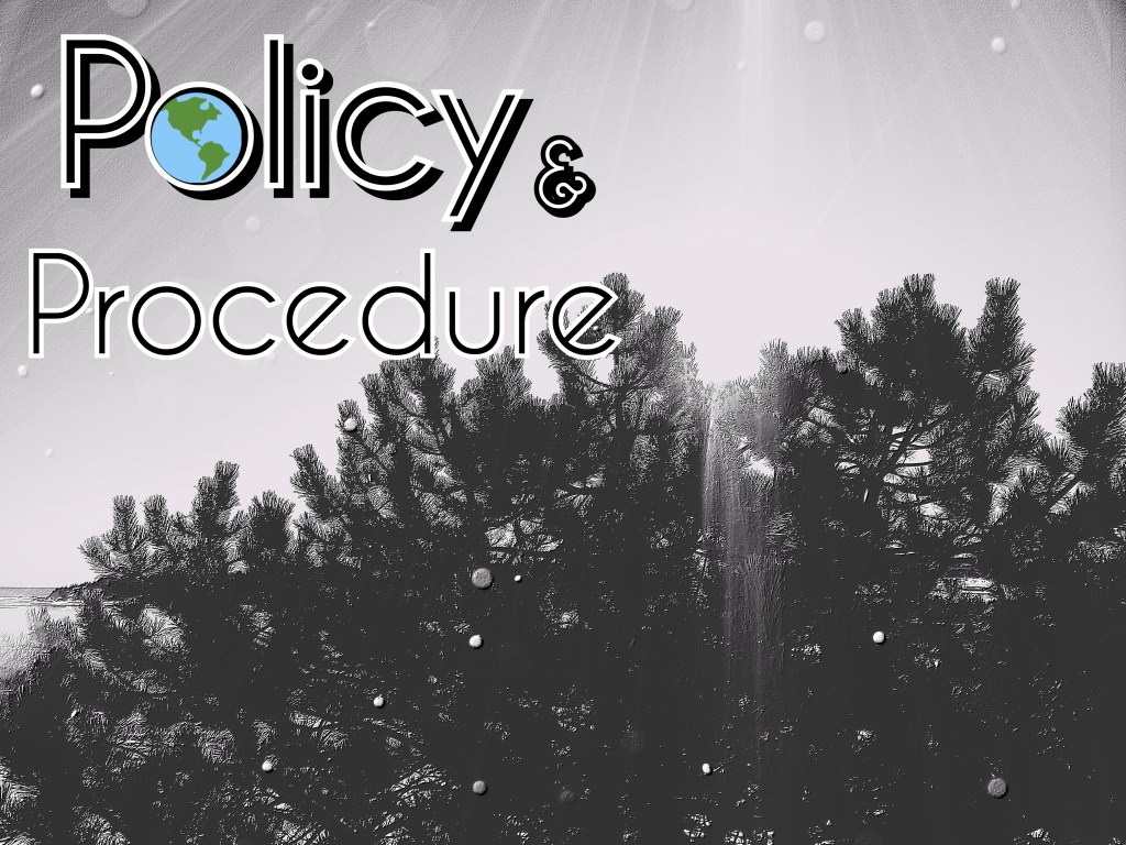 Policy and procedures image logo for procedure and policy visual