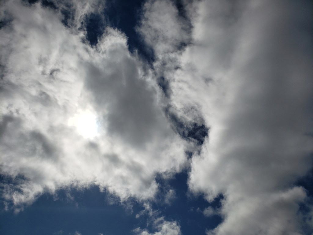 Sky capture of sun and clouds original 2021-2022 Dr Digital Philosophy