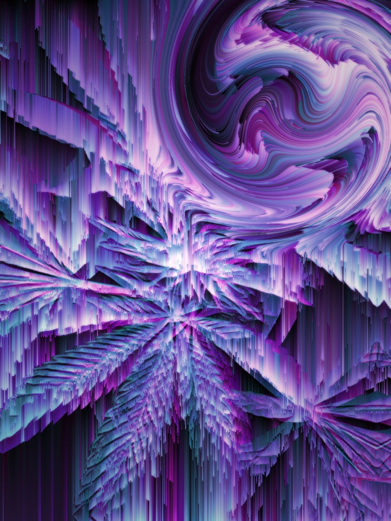 Digital Art Purple Plant Edited by Dr Digital Philosophy during 2021-2022 