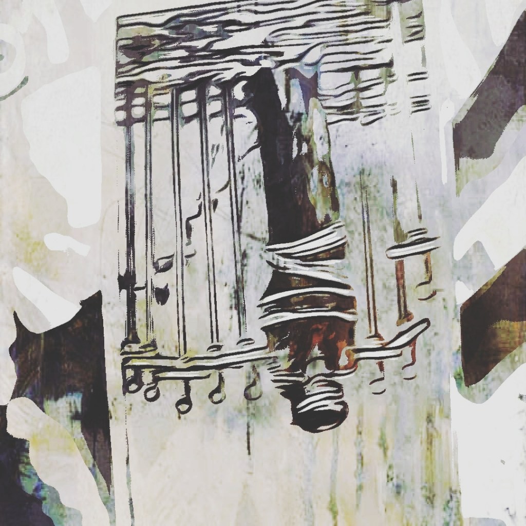 Eight of Swords from the Rider Waite Tarot Deck