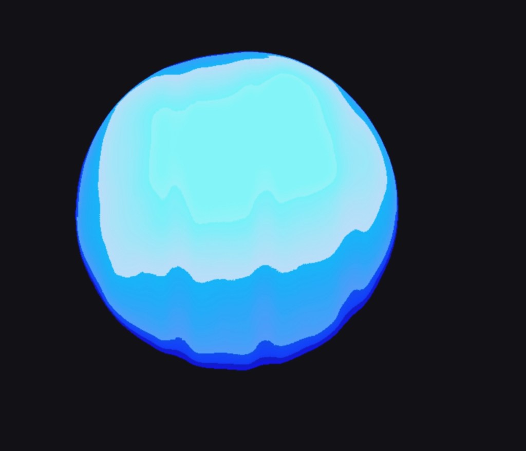 Gibbous moon phase edited