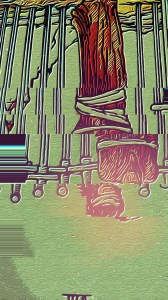 The eight of swords from the Rider Waite Tarot Deck edited by Dr Digital Philosophy April 2022