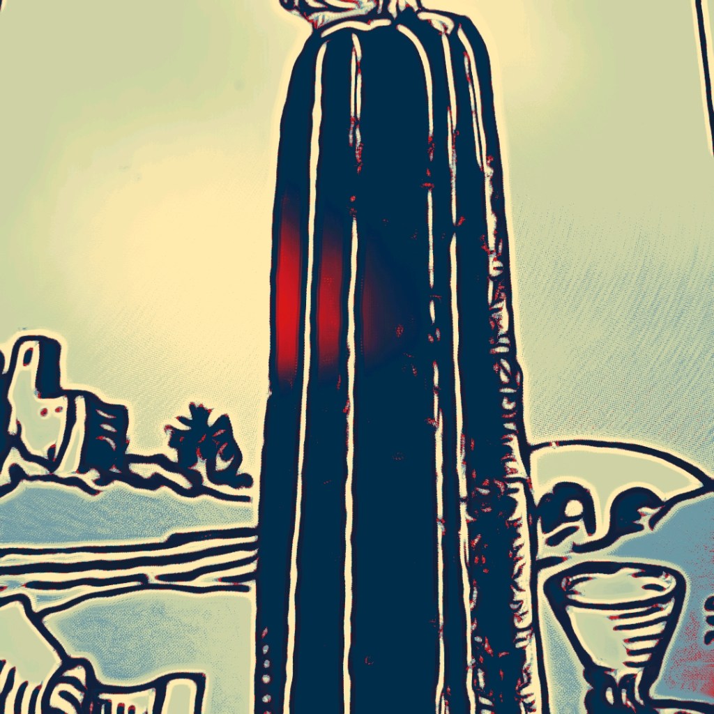 The five of cups edited from the Rider Waite Tarot Deck 2022