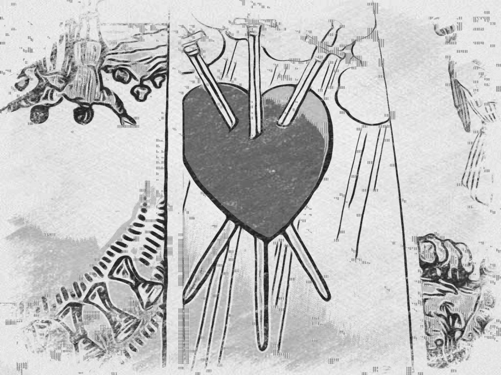 Tarot spread during April 2022 edited by Dr. Digital Philosophy