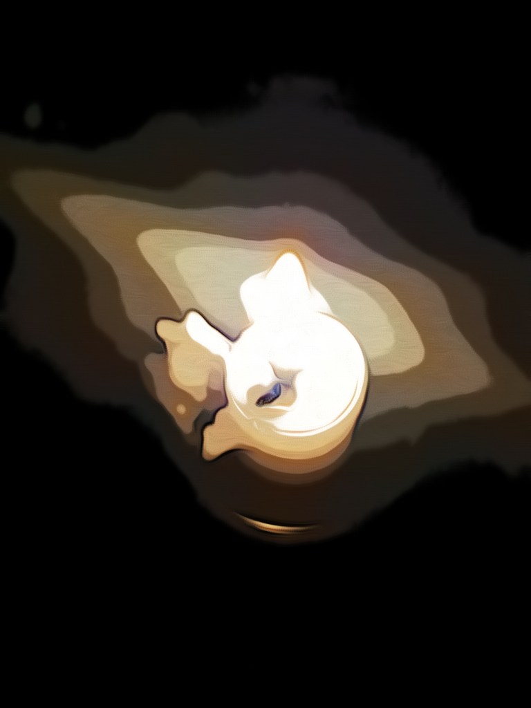 Candle burning edited by Dr Digital Philosophy during April 2022