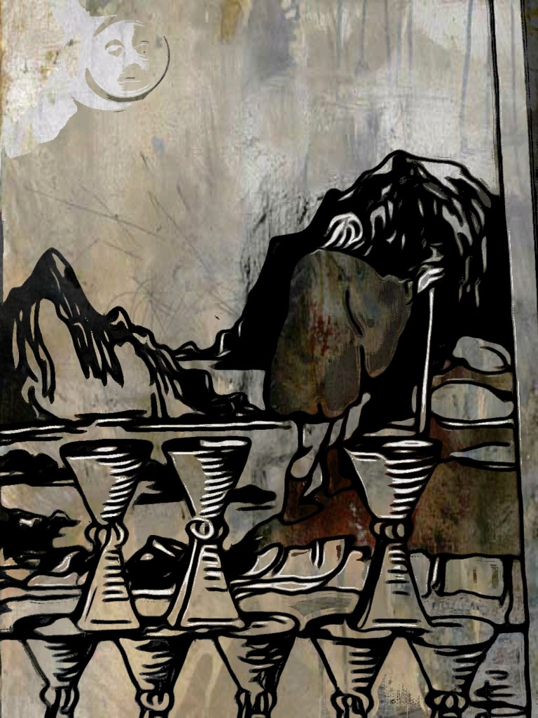 The eight of cups from the Rider Waite Tarot Deck April 16th 2022