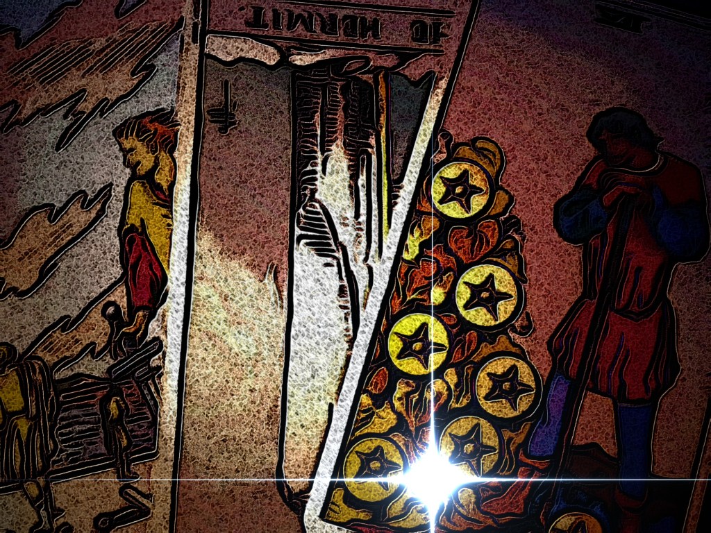 Tarot card spread from the Rider Waite Tarot Deck 2022