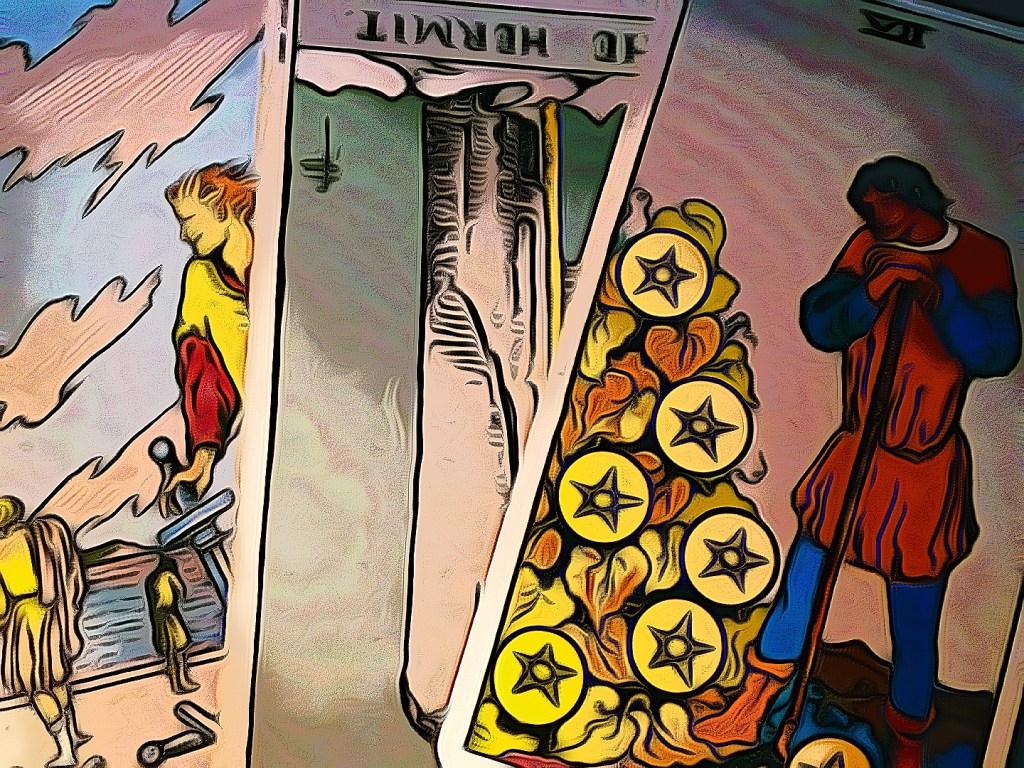 Tarot Card Sequence From The Rider Waite Tarot Deck 2022