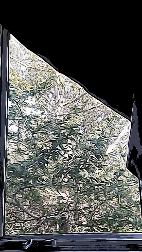 Window looking outside edited by Dr. Digital Philosophy 2021-2022 